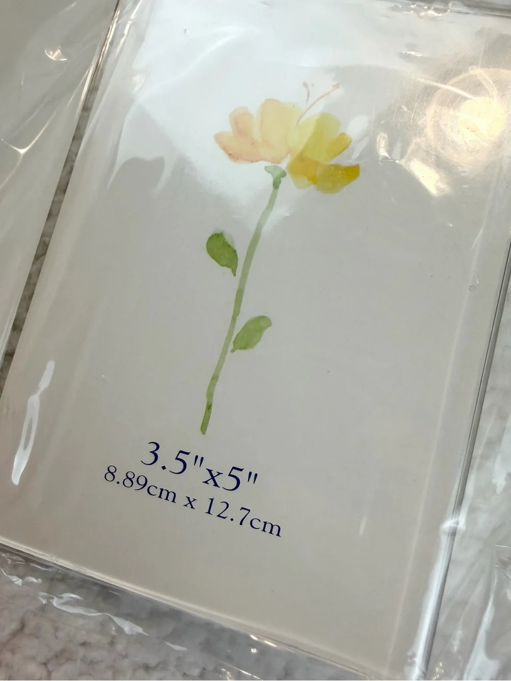 (VTG) LONG'S • Clear Acrylic Double Picture Frames, Set of 4